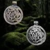 Round Dragon Beast Pendant 1 Round Dragon Beast Pendant -The Viking Dragon ad bronze and silver round dragon beast pendants
