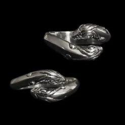 Silver Ringerike Serpent Ring