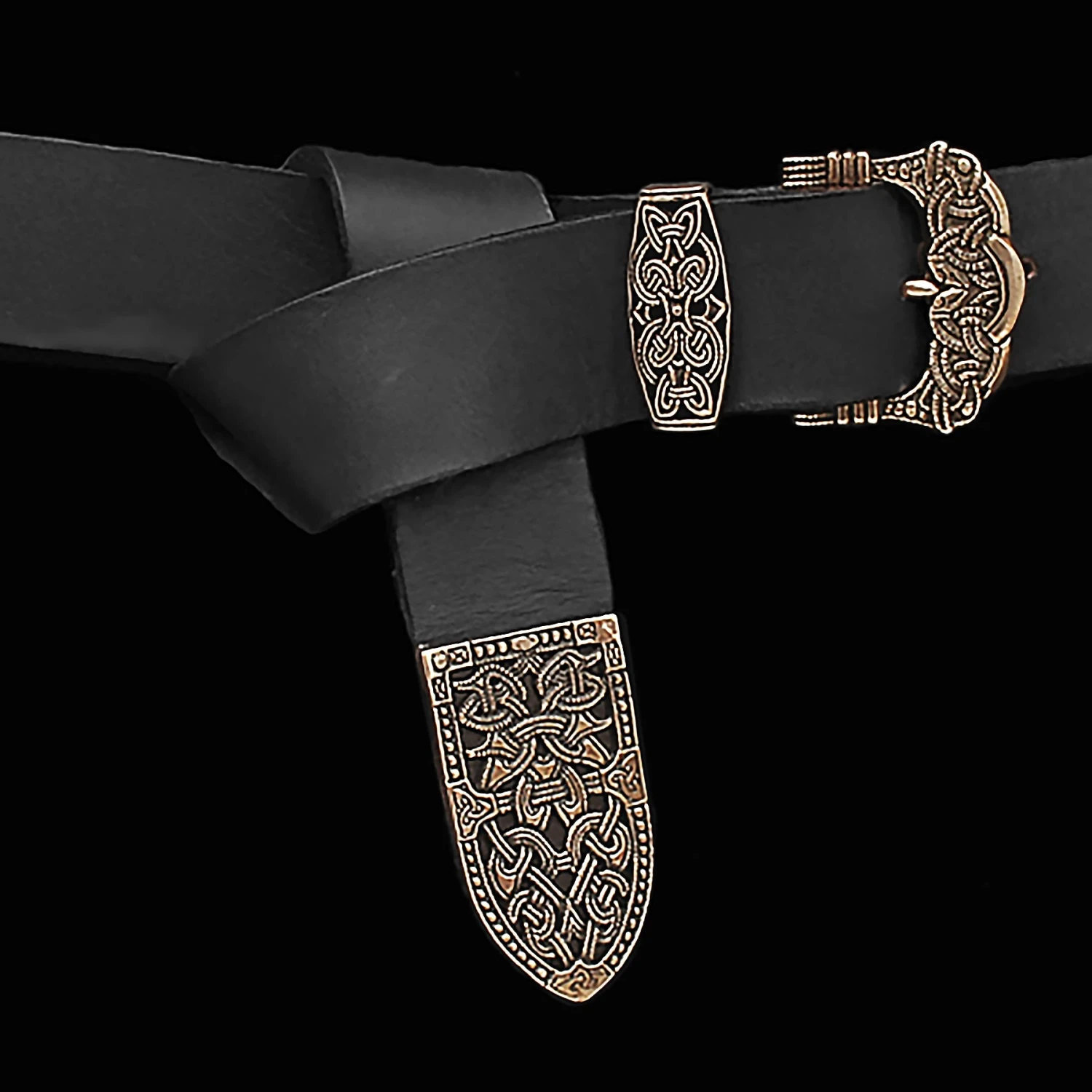 High Status Leather Viking Belt With Bronze Fittings 15 High Status Leather Viking Belt With Bronze Fittings - Image 14