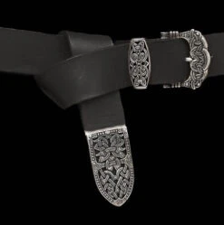 High Status Leather Viking Belt With Silver Fittings 30 High Status Leather Viking Belt With Silver Fittings -The Viking Dragon ad gokstad belt silver black