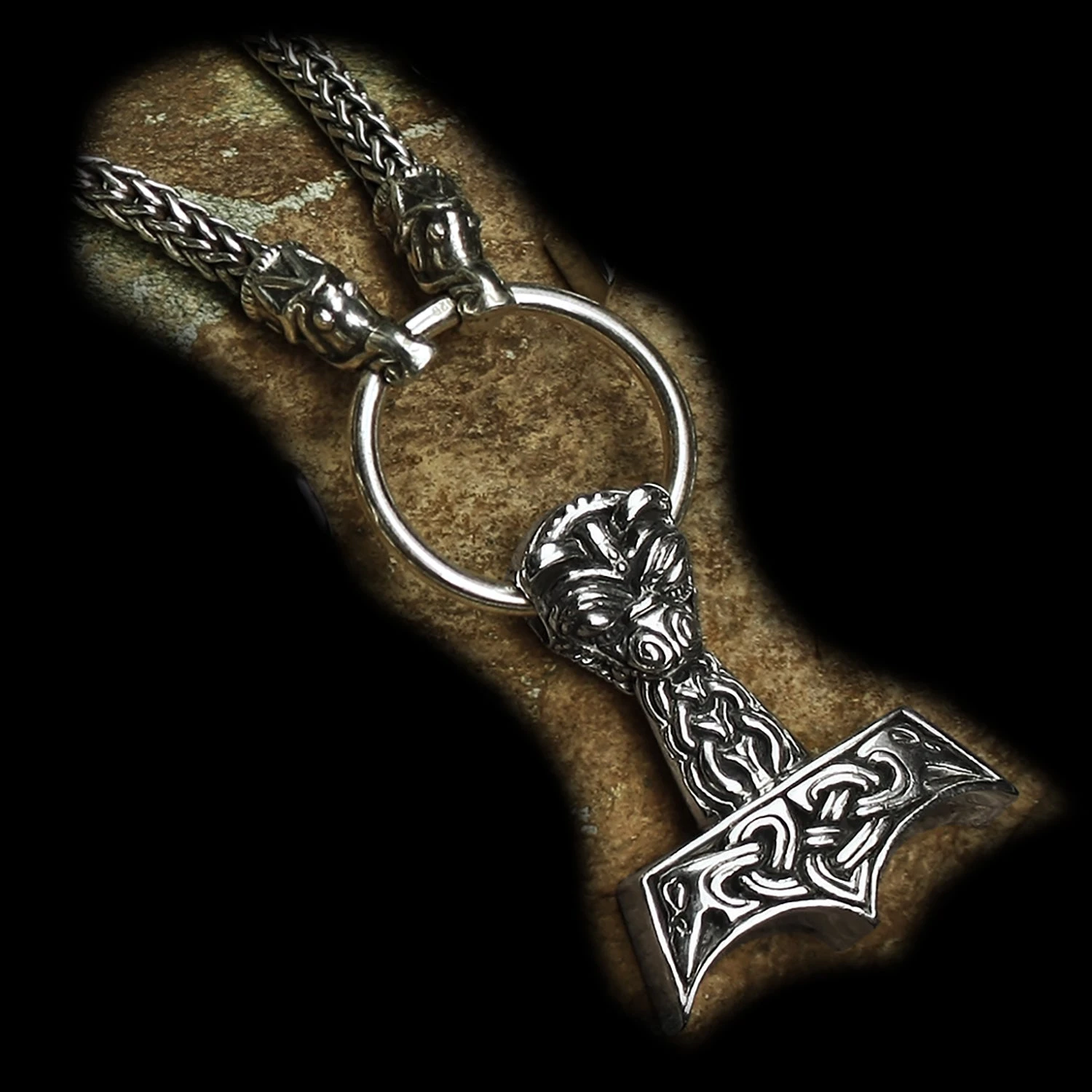 Large And Ferocious Thors Hammer Pendant 11 Large And Ferocious Thors Hammer Pendant - Image 9