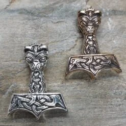Large And Ferocious Thors Hammer Pendant