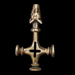 Large Icelandic Wolf Cross Hammer Replica Pendant 14 Large Icelandic Wolf Cross Hammer Replica Pendant -The Viking Dragon ad large bronze icelandic wolf hammer front