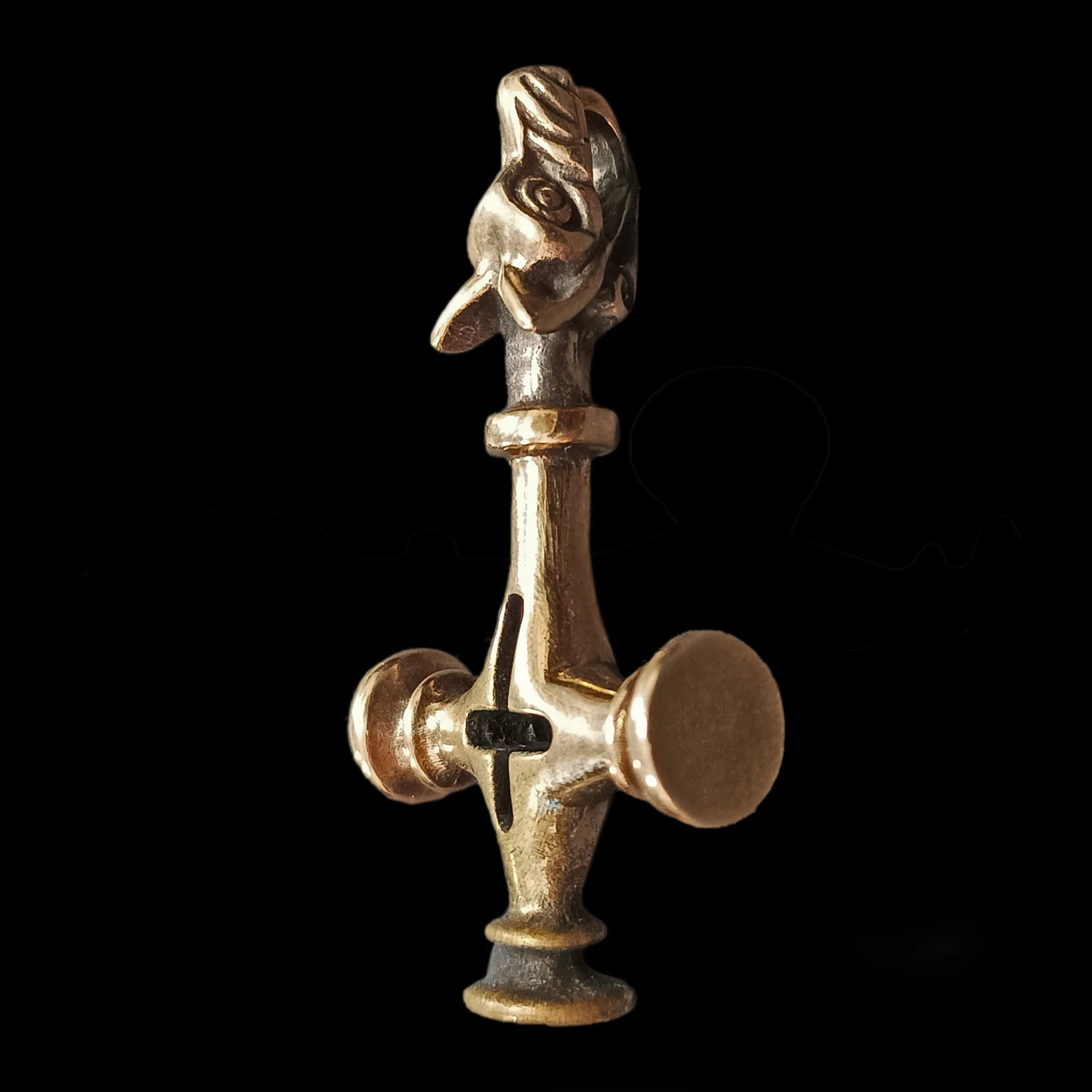 Large Icelandic Wolf Cross Hammer Replica Pendant 8 Large Icelandic Wolf Cross Hammer Replica Pendant - Image 6