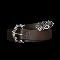 High Status Leather Viking Belt With Silver Fittings 28 High Status Leather Viking Belt With Silver Fittings -The Viking Dragon ad ringerike viking belt silver fittings brown leather