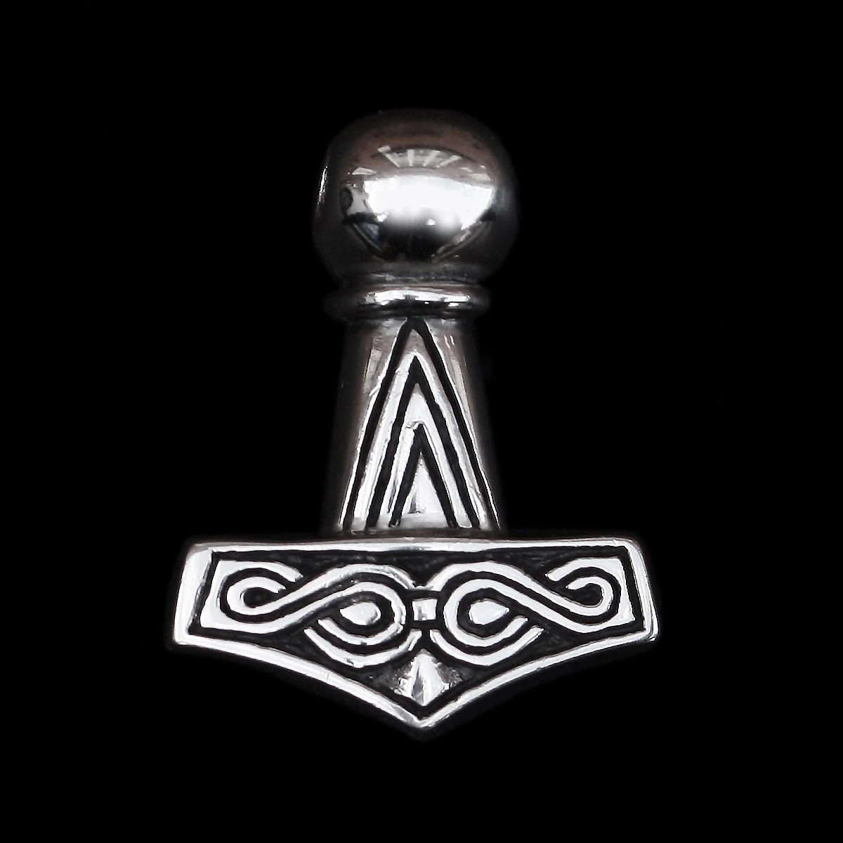 Silver Runic Thors Hammer Pendant Replica 7 Silver Runic Thors Hammer Pendant Replica - Image 5