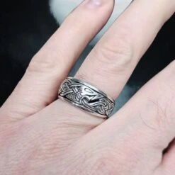 The Viking Dragon 9 The Viking Dragon -The Viking Dragon ad silver dragon ring on