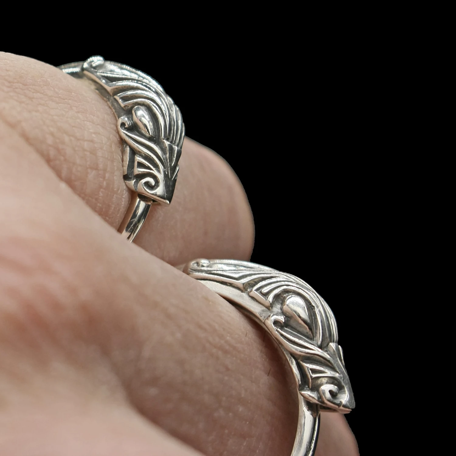 Silver Jormungandr Serpent Ring 4 Silver Jormungandr Serpent Ring - Image 2