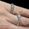 Silver Jormungandr Serpent Ring 1 Silver Jormungandr Serpent Ring -The Viking Dragon ad silver jormundgandr snake rings on fingers