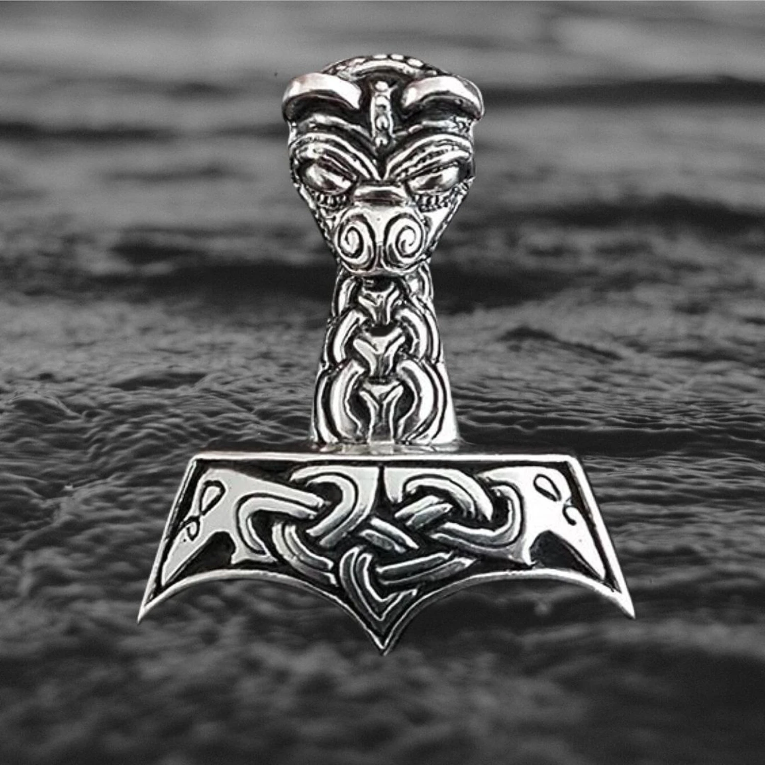 Large And Ferocious Thors Hammer Pendant 4 Large And Ferocious Thors Hammer Pendant - Image 2