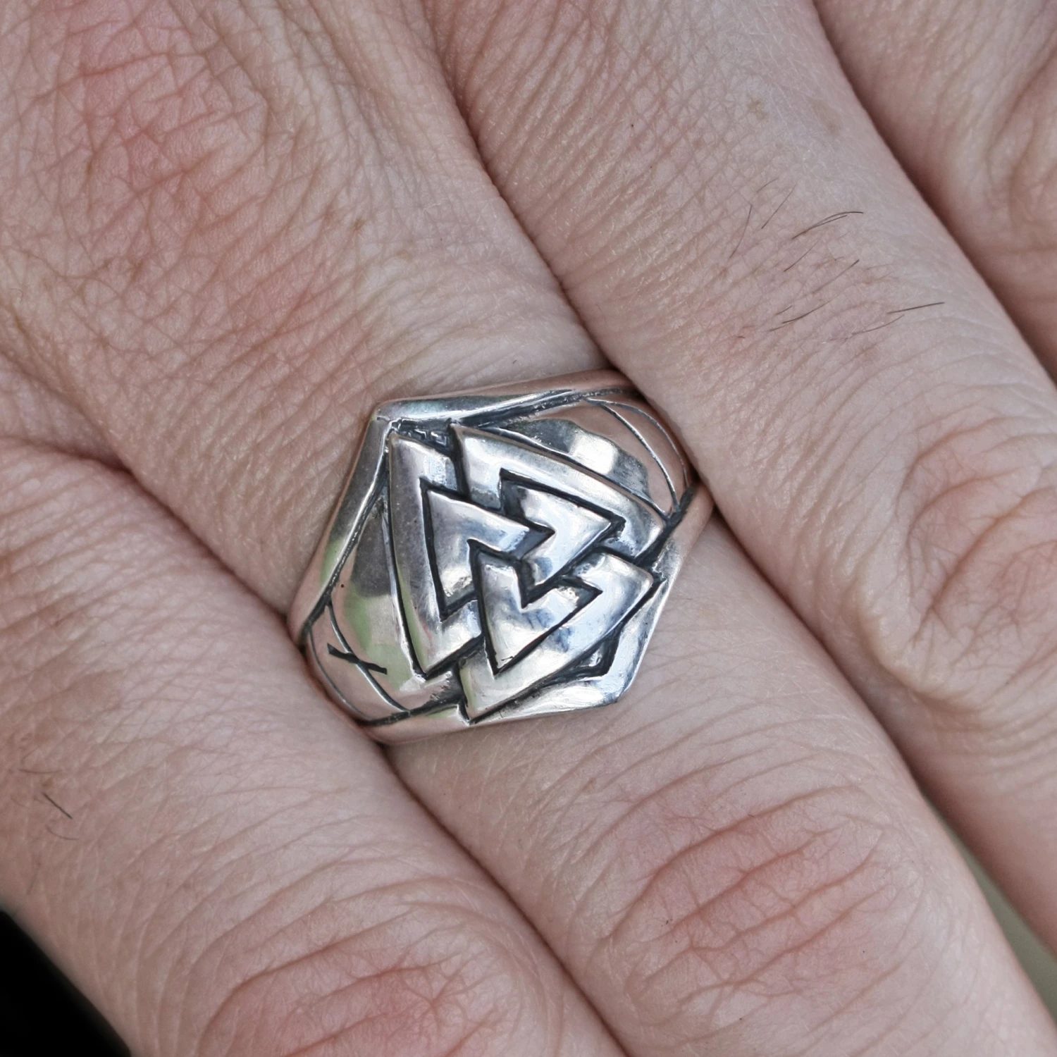 Silver Odin Protection Ring 3 Silver Odin Protection Ring