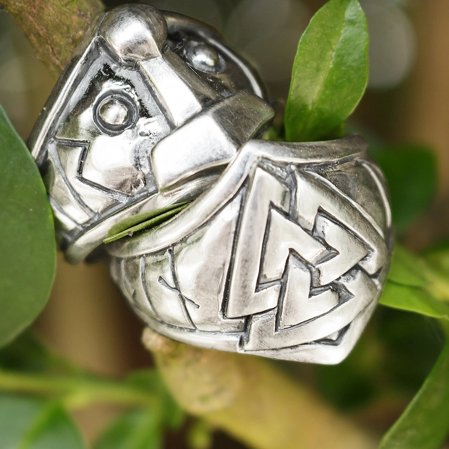Silver Odin Protection Ring 5 Silver Odin Protection Ring - Image 3