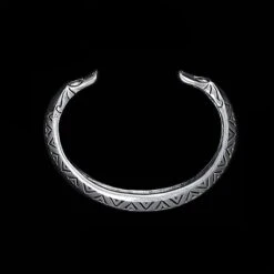 Silver Thor's Protection Runic Bracelet / Arm Ring -The Viking Dragon ad silver thors arm ring extra large