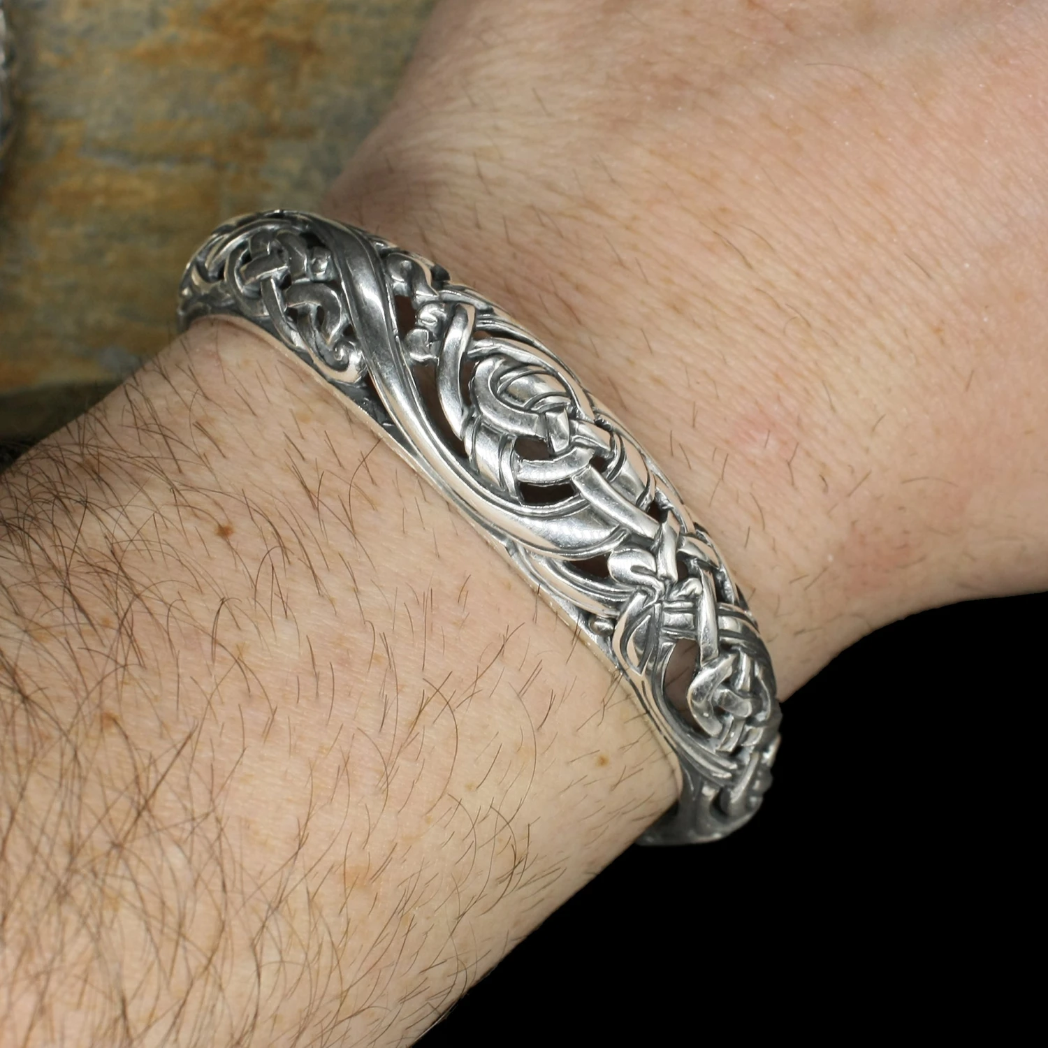 Silver Urnes Dragon Bracelet 7 Silver Urnes Dragon Bracelet - Image 5