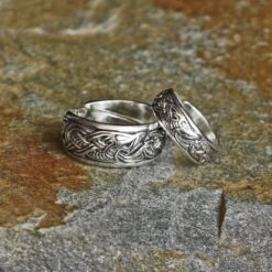 Silver Viking Dragon Ring -The Viking Dragon ad silver viking dragon ring in 2 sizes on rock 251685