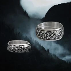 Silver Viking Dragon Ring -The Viking Dragon ad silver viking dragon rings