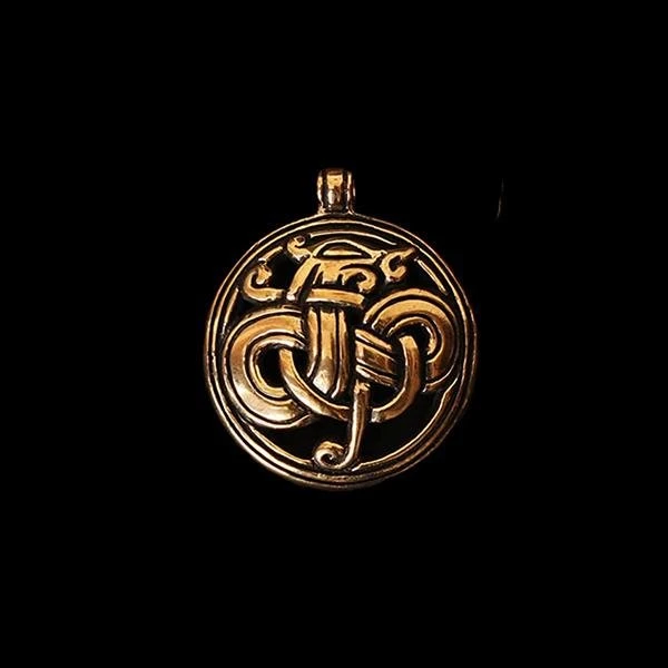 Round Urnes Dragon Pendant 4 Round Urnes Dragon Pendant - Image 2