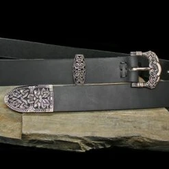 High Status Leather Viking Belt With Silver Fittings 25 High Status Leather Viking Belt With Silver Fittings -The Viking Dragon ad viking gokstad belt silver fittings black strap