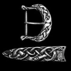 High Status Leather Viking Belt With Silver Fittings 40 High Status Leather Viking Belt With Silver Fittings -The Viking Dragon ad36 urnes belt set silver