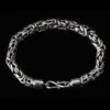 8mm Silver Viking King Bracelet - 20cm (8 Inch)
