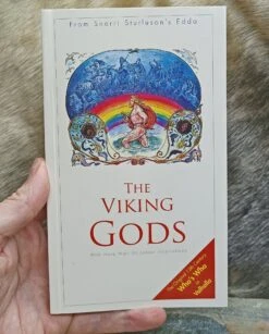 The Viking Gods Book - From Snorri Sturluson's Edda -The Viking Dragon bk the viking gods book in hand 329238