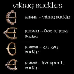 Fully Customisable Handmade Leather Viking Belt With Bronze Replica Fittings -The Viking Dragon bronze viking buckles for 25mm belts