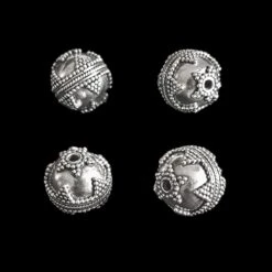 Silver Viking Bead From Visby - Triangles