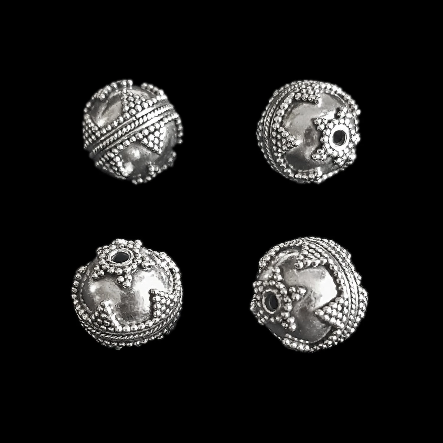 Silver Viking Bead From Visby - Triangles 3 Silver Viking Bead From Visby - Triangles