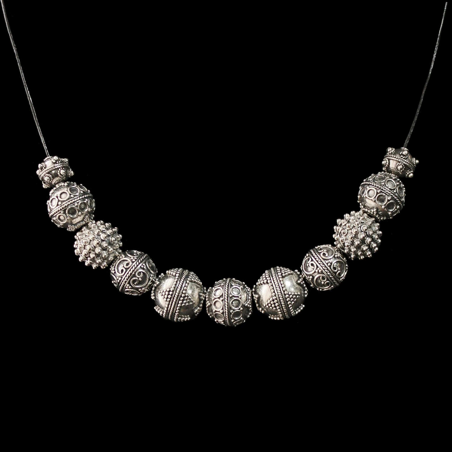 Silver Viking Bead From Visby - Triangles 4 Silver Viking Bead From Visby - Triangles - Image 2