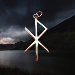 Bronze Love Bind Rune Viking Pendant