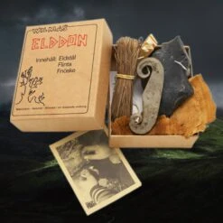 Traditional Saami Firelighting Kit -The Viking Dragon ca tinder kit with box