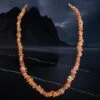 Amber Chip Necklace -The Viking Dragon eg amber viking necklace with raw amber chips