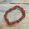 Polished Amber Chip Bracelet