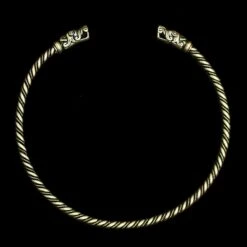 Bronze Twisted Gotland Dragon Neck Torc 9 Bronze Twisted Gotland Dragon Neck Torc -The Viking Dragon gb bronze twisted neck torque gotland dragon heads