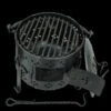 Hand-Forged Iron Fire Pot -The Viking Dragon gl hand forged fire pot with lid off