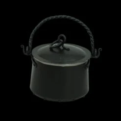 Hand-Forged Steel Cauldron With Cast Iron Handle 12 Hand-Forged Steel Cauldron With Cast Iron Handle -The Viking Dragon gl medium iron cauldron with lid