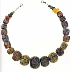 Large Glass Bead Viking Necklace -The Viking Dragon glass bead necklace from eidam norway 896159
