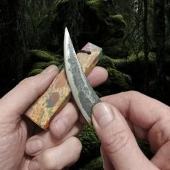 Banded Jasper Viking Whetstone Pendant -The Viking Dragon gr jasper viking whetstone sharpening an iron age knife
