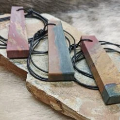 Banded Jasper Viking Whetstone Pendant -The Viking Dragon gr whetstones examples on rock