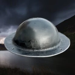 Blackened Domed Viking Shield Boss