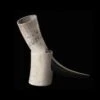 Polished Viking Drinking Horn With Horn Stand -The Viking Dragon hw horn on horn stand polished 607251