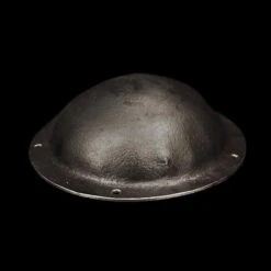 Hammer-Raised Domed Viking Shield Boss With Rivet Holes