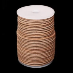 Round Leather Thonging / Leather Cord Reels - PER REEL -The Viking Dragon il leather thong 3mm natural