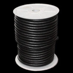 Round Leather Thonging / Leather Cord Reels - PER REEL -The Viking Dragon il leather thong 5mm black