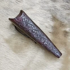 Hand-Forged Medium Snips -The Viking Dragon kr handmade leather snips sheath knotwork medium