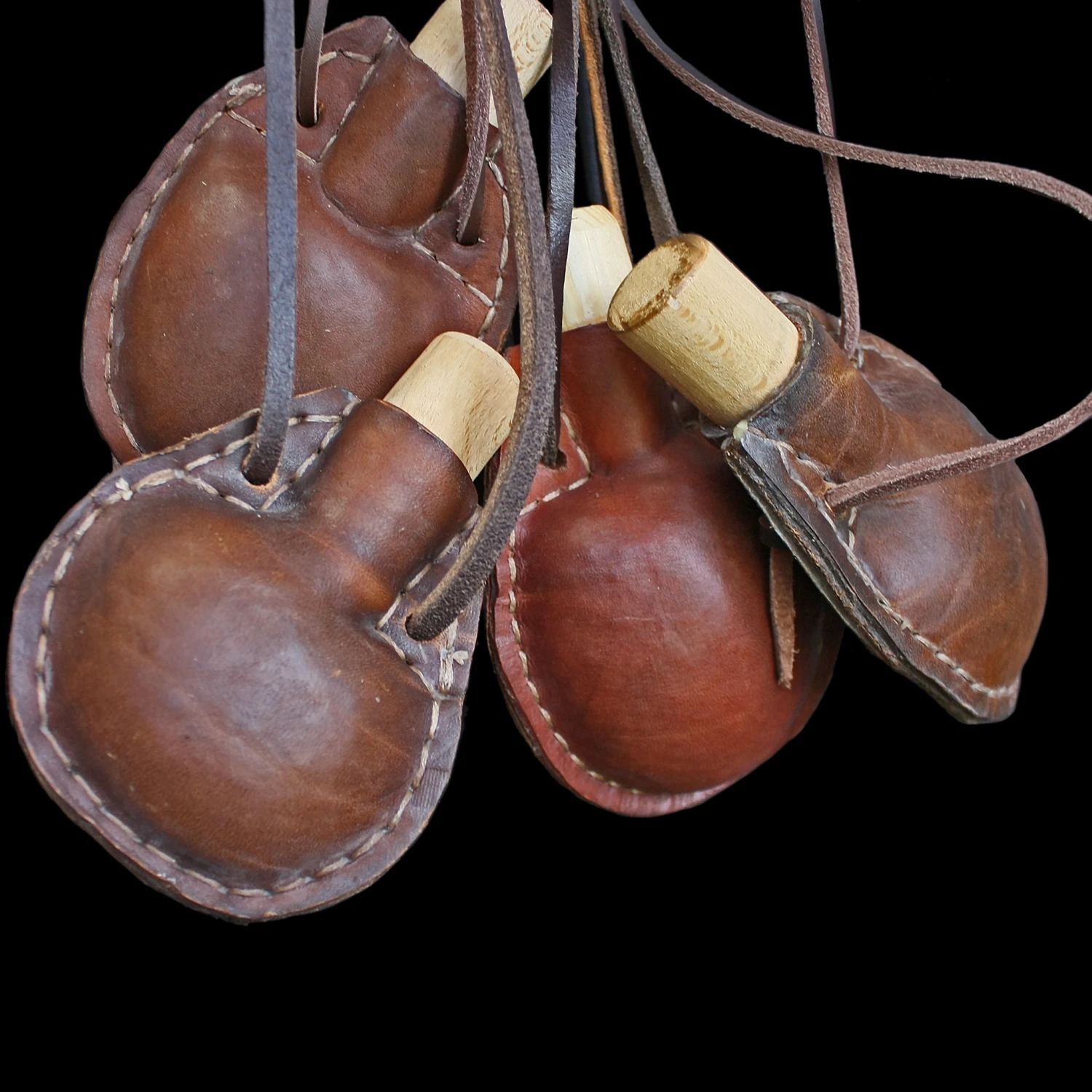 Small Leather Mead / Water Bottle 3 Small Leather Mead / Water Bottle