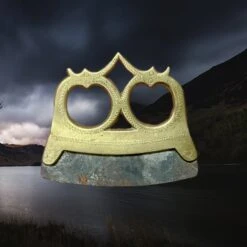 Bronze Birka Fire Striker With Flint Flake