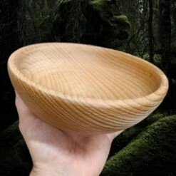 Large Hand-Turned Wooden Bowl
