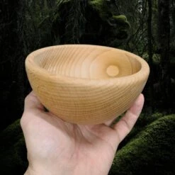 Medium Hand Turned Wooden Bowl
