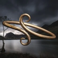 Hand Forged Bronze Viking Arm Ring / Arm Band